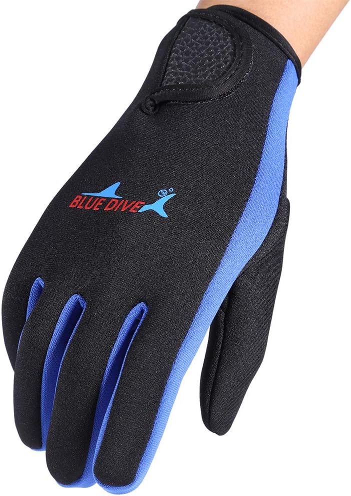 1Pair Water Sport Gloves 1.5mm Thick Neoprene Diving Gloves Scuba Diving Gloves Snorkeling Kayaking Surfing Watersport Gloves for Winter Swimming, Rafting, Canoeing : Sports & Outdoors