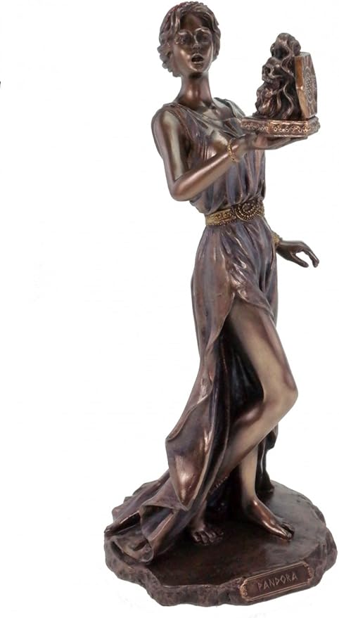 Figura de pandora veronese con caja de bronce: Amazon.es: Hogar