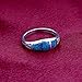 Gem Avenue 925 Sterling Silver Southwestern Style Turquoise Gemstone Womens Ring