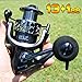 Sougayilang Fishing Reel 13+1BB Light Weight Ultra Smooth Aluminum Spinning Fishing Reel with Free Spare Graphite Spool