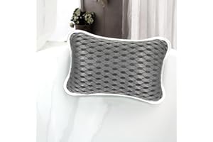 Luxury Bath Pillows for Tub, Slip Resistant Waterproof Bath Pillows for Tub Neck and Back Support with 2 Strong Suction Cups,