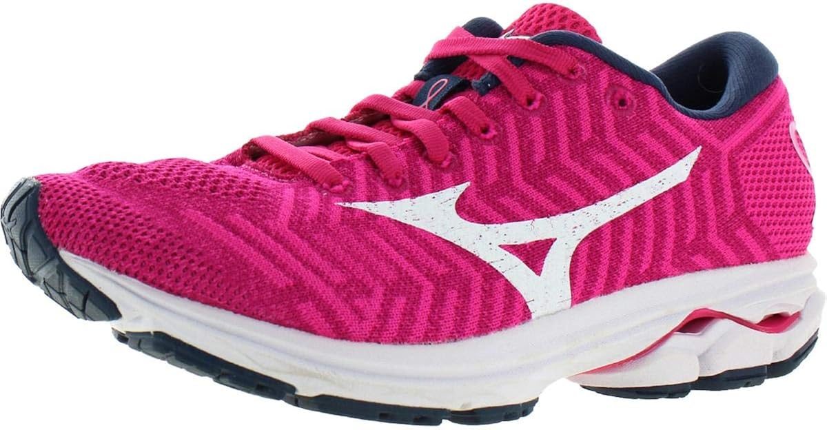 Mizuno Womens Waveknit R2 Walking Gym Running Shoes Pink 7