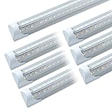 HOLDWILL 6 Pack T8 Led 4FT 40W Integrated V Shaped