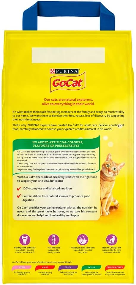 GO-CAT Adult Chicken and Duck Dry Cat Food 4kg (Pack of 2), red, 8 kg (Pack of 1) - Image 3