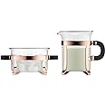 Bodum Chambord Classic Sugar and Creamer Set, 2pcs, Glass, Copper