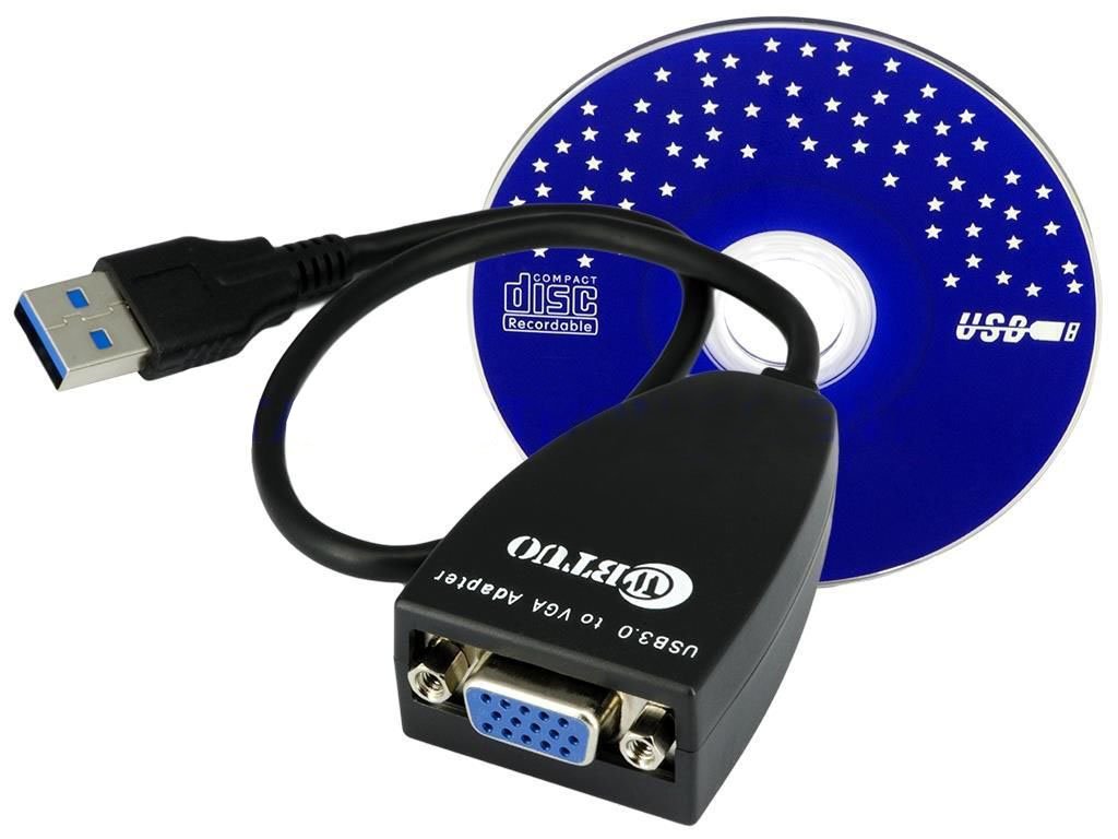 KALEA-INFORMATIQUE External VGA graphics card on USB3 port. 1920x1080 maximum resolution, replaces or completes the main display.