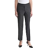 Kasper Women's Flat Front Pinstripe Slim Pant