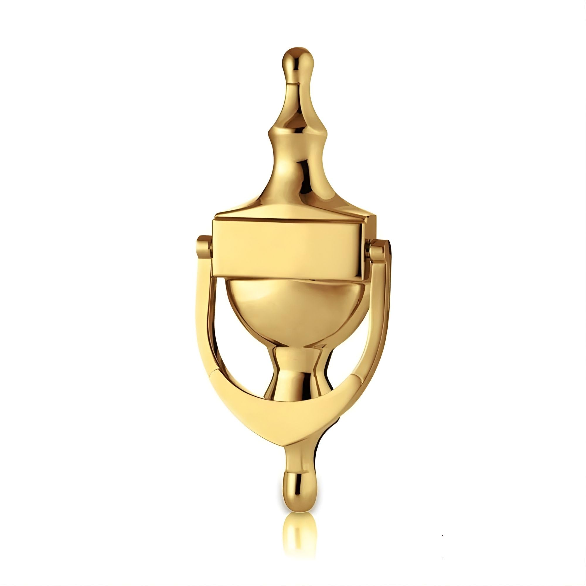 UAP Victorian Urn 6 Inch Stainless Steel Traditional Door Knocker for Front Door Hardware with Bolt Through Fixings in PVD Gold Stainless Steel Finish