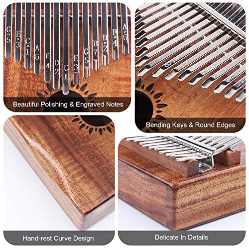 2 Kalimba+Portable+Finger+Beginners+Professionals