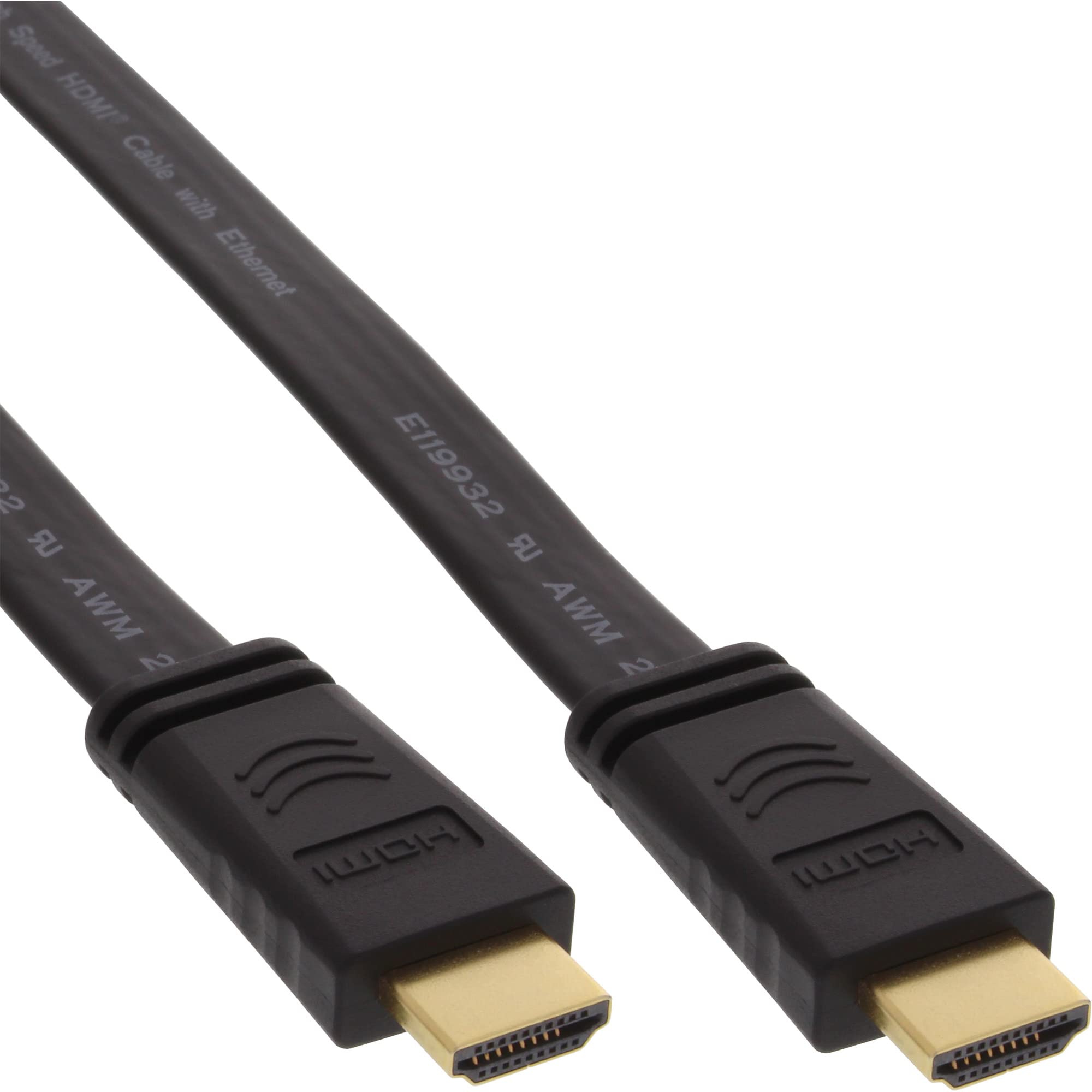 InLine® 17003F High Speed with Ethernet HDMI Flat Cable Black (3M)