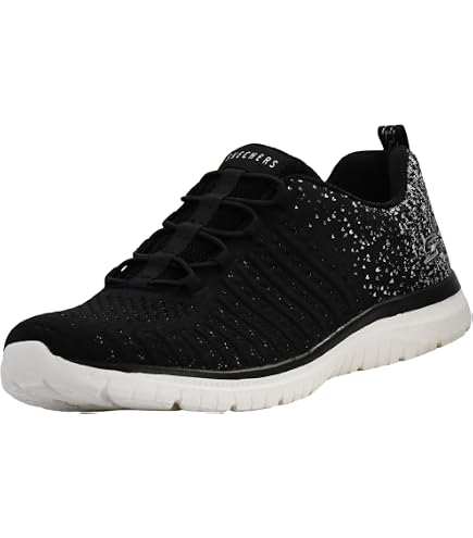 Amazon.com | Skechers Women's 104426Sneaker, Black, 6 US | Fashion