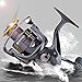 Sougayilang Spinning Fishing Reel - Ultra Smooth 13+1 Shielded Bearings, Light Weight Powerful Anti-Corrosion Alloy Construction Body，Non-Slip EVA Knob for Saltwater Freshwater Bass Fishing