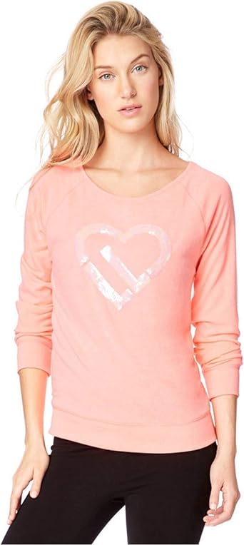 sequin heart sweatshirt
