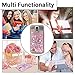 LG K10 Case 2017, LG K20 Plus Case, Glitter Liquid Case Cover Quicksand Bling Sparkle Shiny Moving Flowing Love Heart Slim Thin Soft TPU Bumper Skin for Girls with Stylus Pen Dust Plug ZSTVIVA - Pink