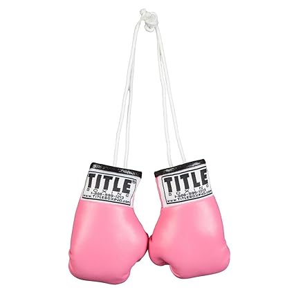 mini pink boxing gloves