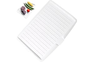 Dish Drain Board Non-Slip Dish Drainer Mat 18x12 Drain Boards for Kitchen Counter Pots Pans Glass Bowls Fruit Vegetable Drain
