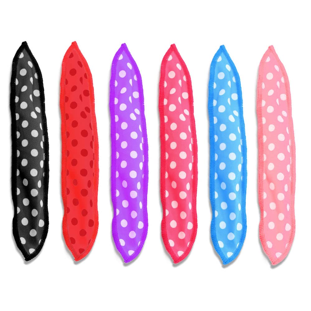 6 Pcs Hair Curlers No Heat Durable Flexible Foam Sponge Hair Curlers DIY Sponge Hair Styling Rollers Tools for Women Girls