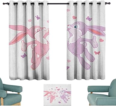 Amazon Com Butterfly Blackout Curtains For Nursery Valentine