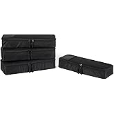 鶹 Essentials 4-Piece Packing Cubes Travel Accessories Set, Luggage Organizer with Double Zipper, Mesh Top, 100% Polyeste