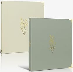 Aesthetic 3 Ring Binder Set of 2 - Sturdy 1 Inch