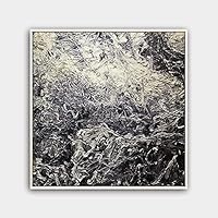 Framed Canvas Wall Art Abstract Canvas Prints Home Artwork Decoration for Living Room,Bedroom - 16x16 inches