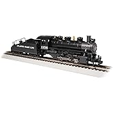 Bachmann Trains USRA 0-6-0 W/Smoke &amp; Tender Atlantic Coast Line HO Scale | Steam Locomotive, with Smoke and Operating Headlight, Highly Detailed, Metal Wheels and E-Z Mate Couplers, 50625