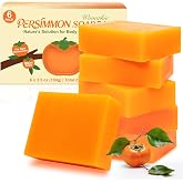 Wovarkie 6Pack Persimmon Soap for Old People Smell, Natural Persimmon Soap Body Wash for Men &amp; Women, Organic Formula Deodorant Body Bar