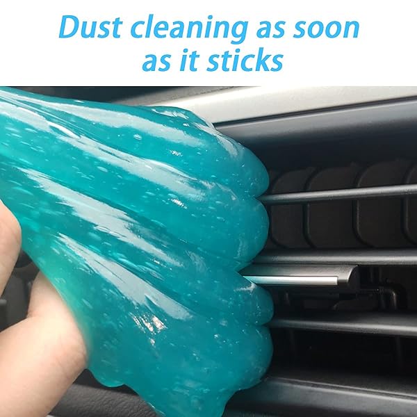 MOLY MAGNOLIA CLEANING GEL FOR CAR, UNIVERSAL DETAILING PUTTY GEL DETAIL TOOLS CAR INTERIOR CLEANER, REMOVAL PUTTY KEYBOARD CLEANER FOR CAR VENTS, PC, LAPTOPS, CAMERAS (BLUE)