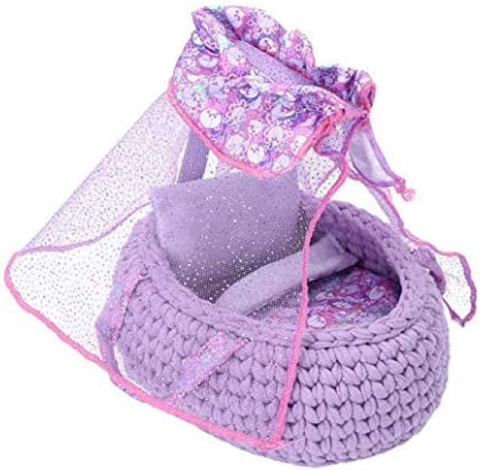 Nerlie Distroller Purple New Bassinet Ksimerito Crib / Bambineto Morado Neonate Baby Doll Accesories