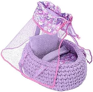 Nerlie Distroller Purple New Bassinet Ksimerito Crib / Bambineto Morado Neonate Baby Doll Accesories