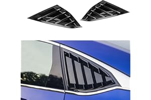 Ramecar for Accord Glossy Black Window Scoops Louvers for Honda Accord Sedan 2018 2019 2020 2021 2022, 2pcs