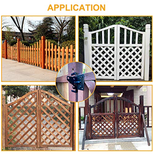 VIGRUE Gate Latch Heavy Duty Self Locking Automatic Gate Latch For 