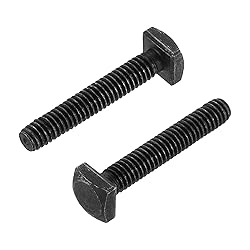 uxcell 10Pcs Square Head Bolts, 5/16-18x1-3/4 Black