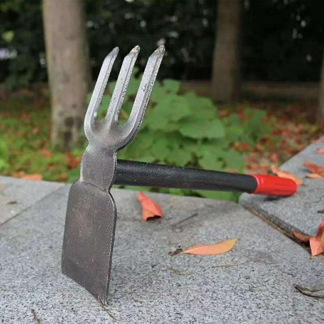 ZOG Garden Small Hand Digger and Hoe Combo Garden Tool, Multipurpose Garden Hoe and Cultivato, Strong & Sharp Hoeing and Loosening Soil Hand Tool, Bend Proof, Non-Slip Handle & Anti-Rust Head (Small-1) : Garden & Outdoor