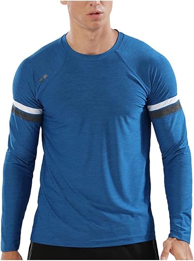 Amazon Com Men S Crew Neck Long Sleeve Sports T Shirt Workout T