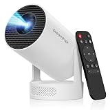 Mini Projector with WiFi and Bluetooth, Support 4K 170 ANSI Auto Keystone Correction, 5W Soundbase Speaker, 210° Rotatable Portable Projector, 25"-110" Screen Video Projector for Smartphone/Laptop