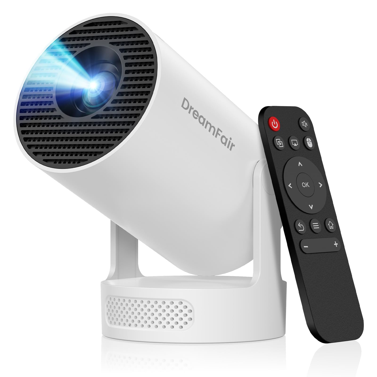 Photo 1 of DreamFair Mini Projector with WiFi and Bluetooth | 4K 1080P 170 ANSI Auto Keystone Correction | 210° Rotatable Portable Projector | 25"-110" Screen Video Projector for Smartphone/Laptop/PC HY300Ultra