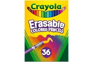 Crayola; Erasable Colored Pencils; Art Tools; 36 Count; Perfect for Art Projects and Adult Coloring