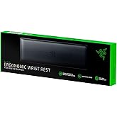 Razer Ergonomic Wrist Rest for Mini Keyboards: Plush Leatherette Memory Foam Cushion - Anti-Slip Rubber Feet