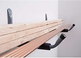 Home Smart 2x Giant Heavy Duty Storage Hooks 370mm Wall Mount Garage Bike Ladder view 5