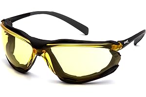 Pyramex Proximity Safety Glasses Eye Protection, Amber H2X Anti-Fog