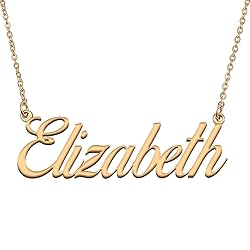 HUAN XUN Customized Custom Simple Any Name Necklace