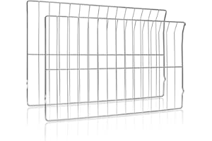 WILLGOON New Upgraded DG75-01001C（24-3/4 x 16-7/16 Inches）Oven Rack Replacement for Samsung Range Stove Oven Parts, Replaces DG75-01001A, DG75-01001B, DG75-01001D, 304 Stainless Steel, 2Pcs
