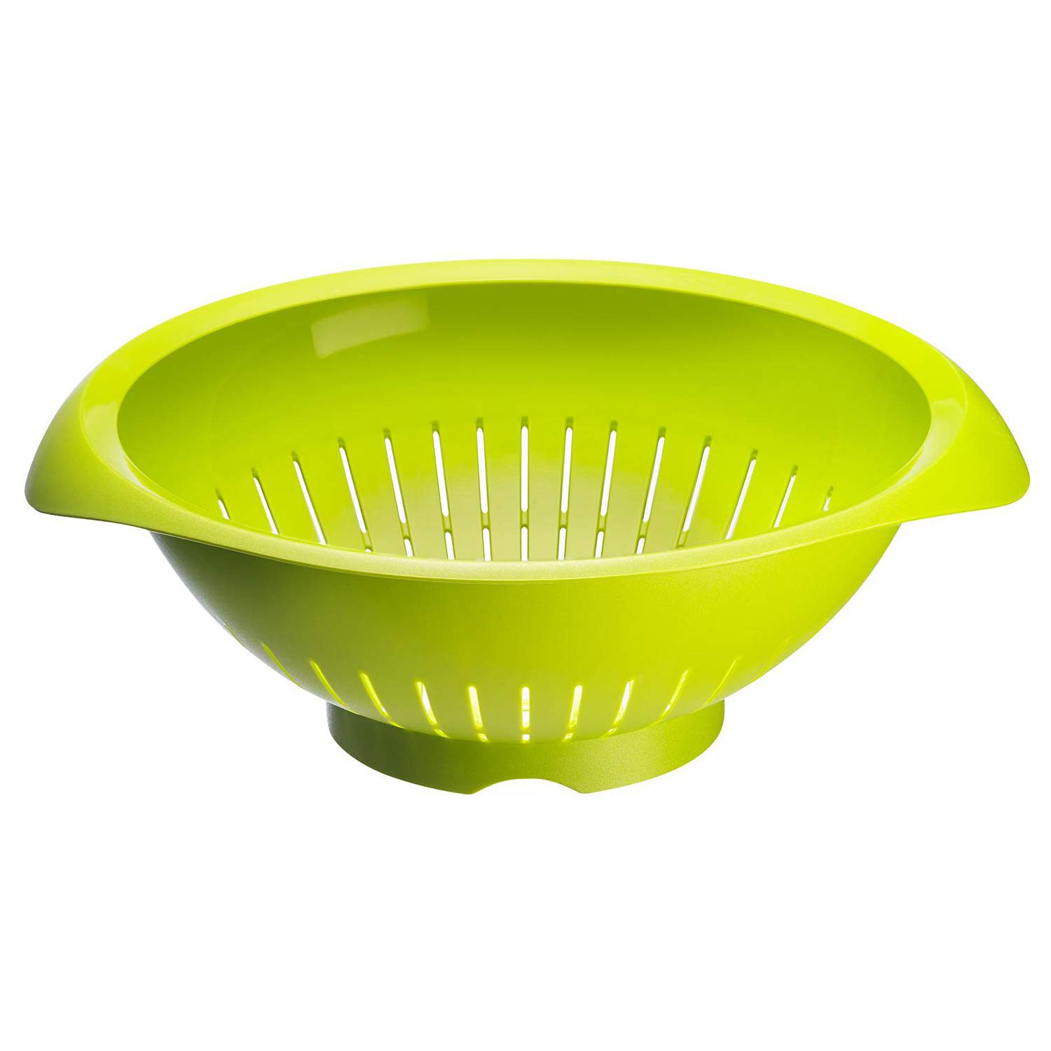 Westmark Colander/Strainer, With Curved Handles, Inner Diameter: 25 cm, Plastic, Bpa-Free, Colour: Green, 2424227A