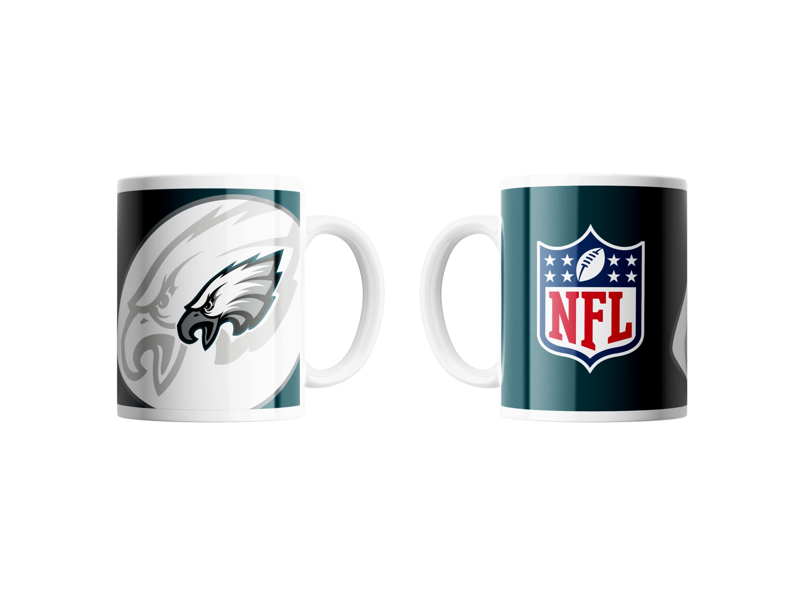 Philadelphia Eagles NFL Mug Coffee Mug Shadow Logo and Shield 330 ml