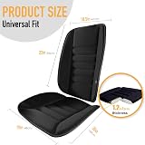 kingphenix Car Seat Cushion with Back Support Pillow Memory Foam Ergonomic view 7