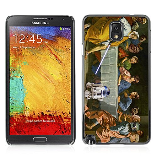 CASETOPIA / Funny Star Wras Last Dinner Painting / Samsung Note 3 N9000 N9002 N9005 / Black Hard Back Case Cover Shell Armor Protection