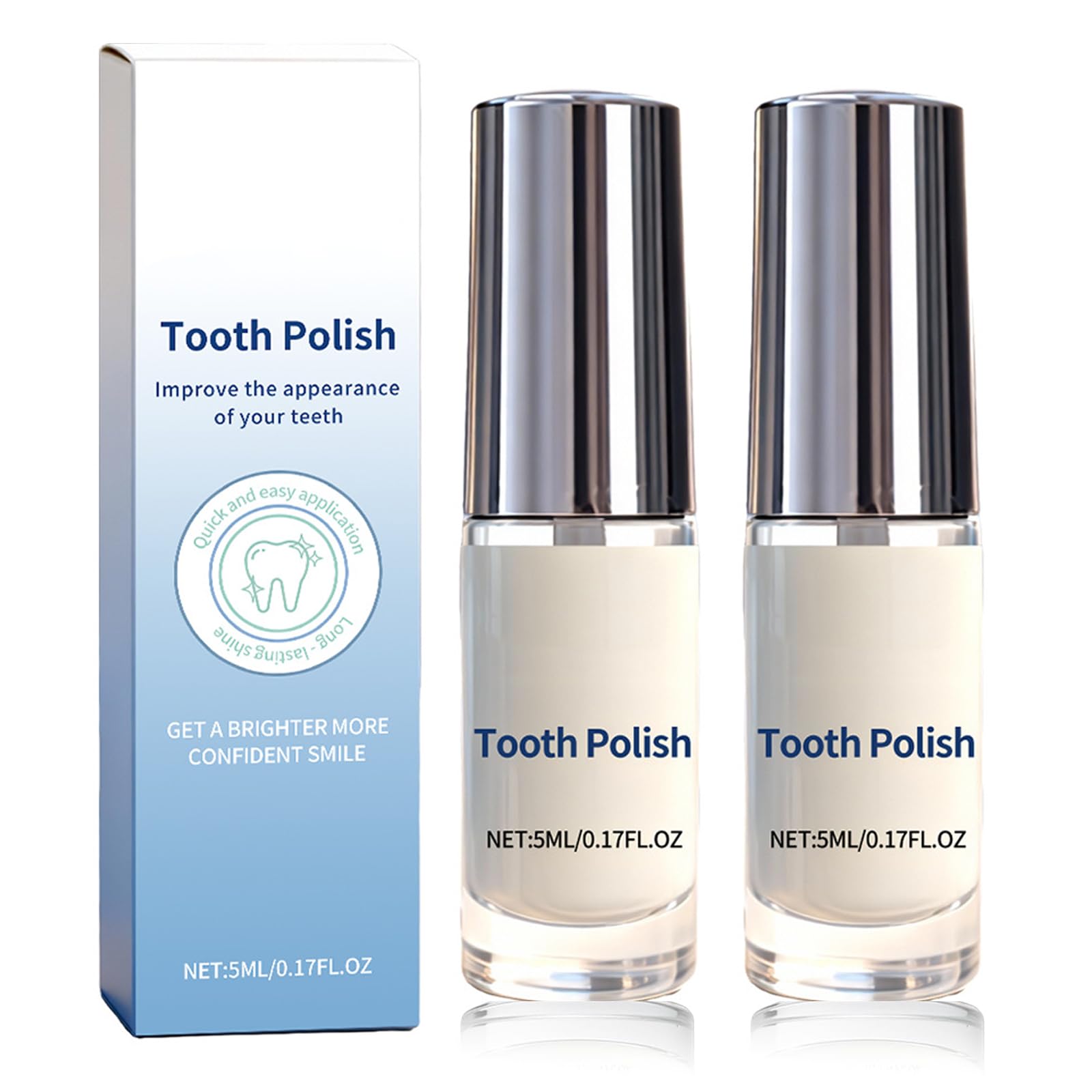 Photo 1 of 2PCS SmileFitPro Tooth Polish Teeth Whitening Polish Cosmetic Tooth Polishing Liquid for Improving Tooth Appearance, Gentle & Safe Form, Safe Formula & Long-Lasting Results