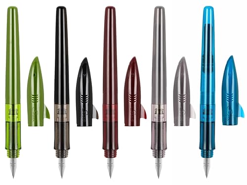 Jinhao Fountain Pen New Shark Shape Set of PCS, Fine Nib Diversity Color  Pen with Refillable Converters, School Office Supplies in Kuwait Whizz