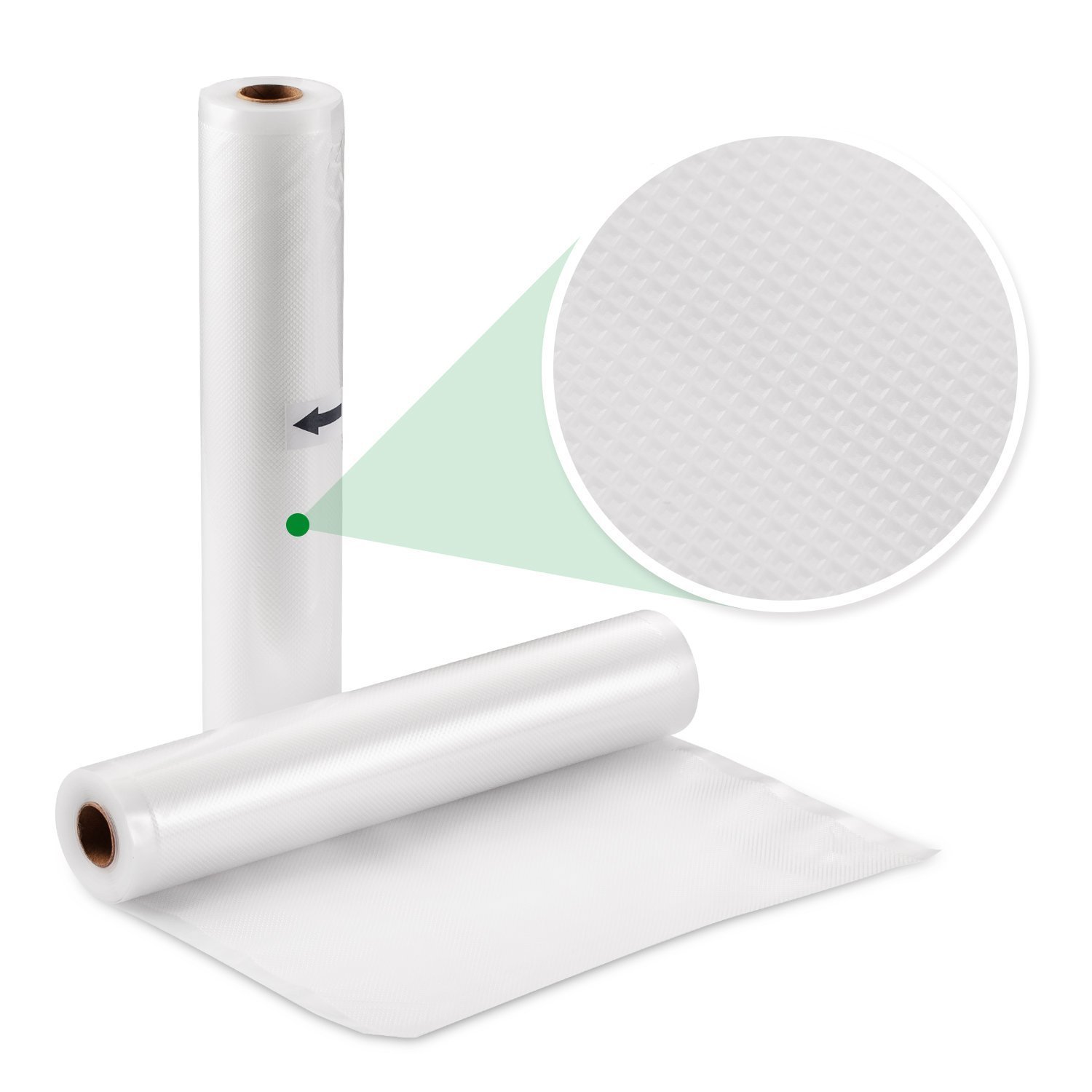 Vacuum Sealer Rolls 6 Packs 8'' * 16.5' 4 Mil Commercial Vacuum Sealer